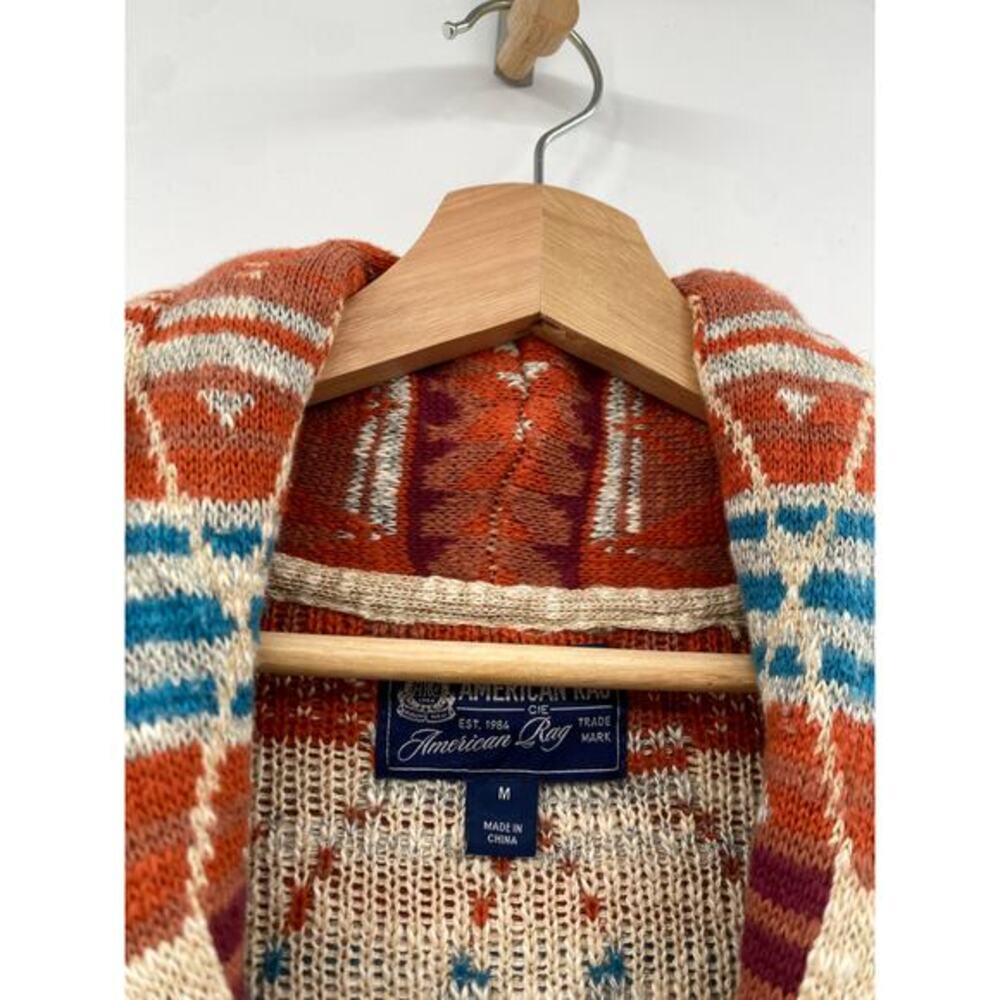 American Rag southwestern chunky knit cardigan sweater‎ - Picture 2 of 4